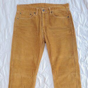 Levi's Levi Strauss 505 corduroy pants tan brown 34 waist, 29 inseam